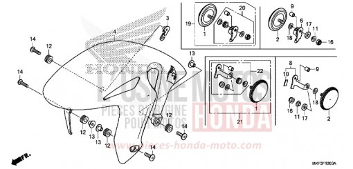 FRONT FENDER CBR1000RAH de 2017